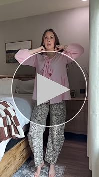 Tankaneo Womens Bow Tie Front Tops Babydoll Puff Long Sleeve